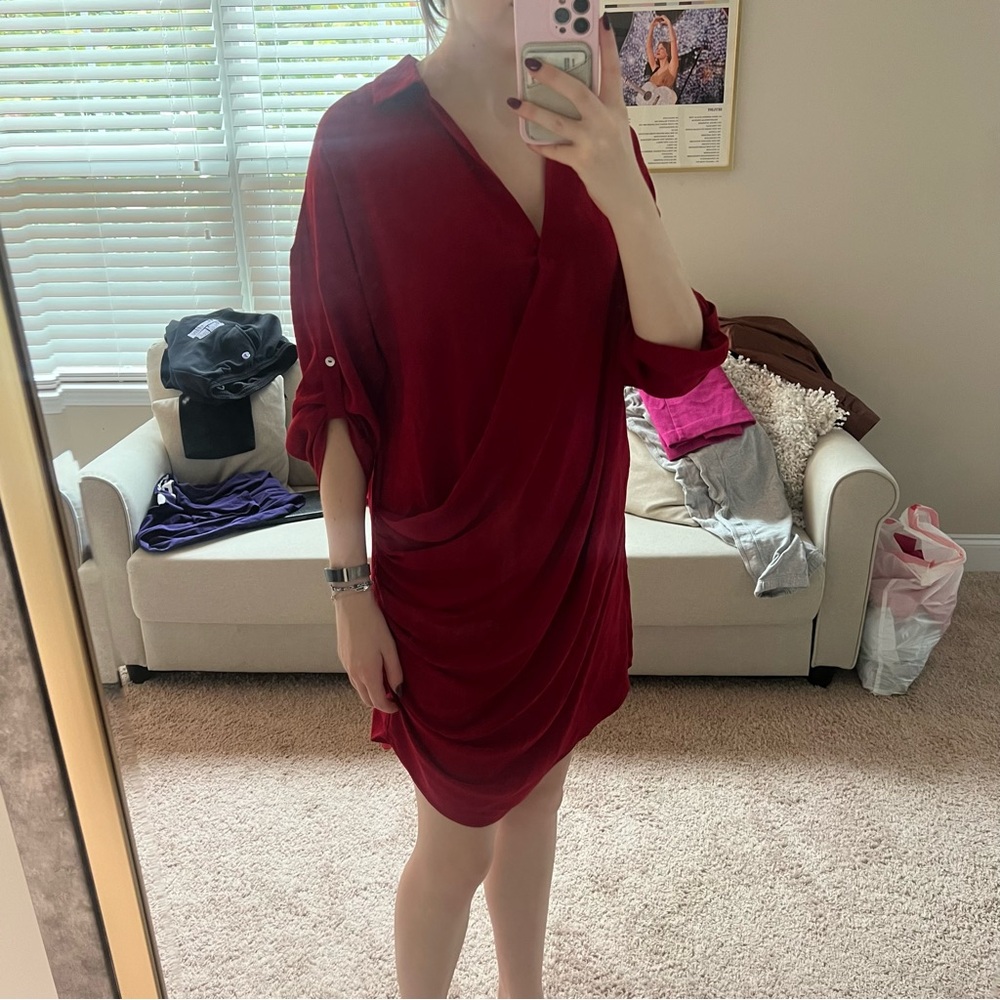 Red Wrap Dress